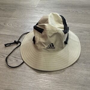 Adidas Mens Victory III Aeroready Sun Protect Bucket Hat Gray/Black Size S/M